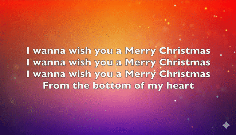 i wanna wish you a merry christmas lyrics