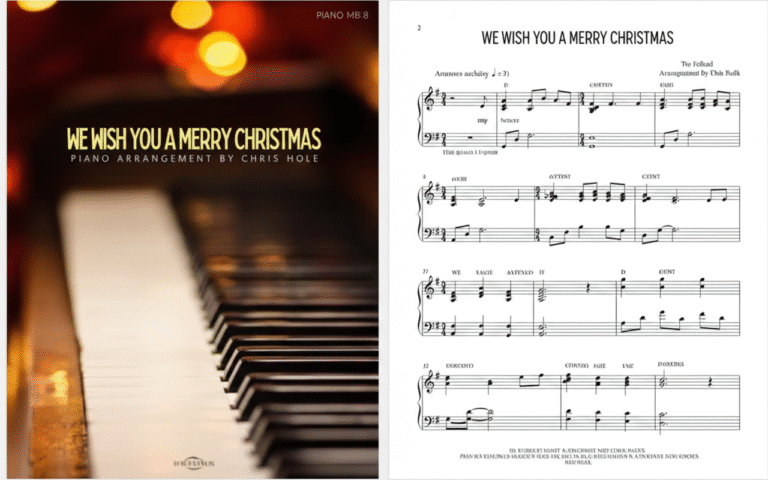 we wish a merry christmas sheet music