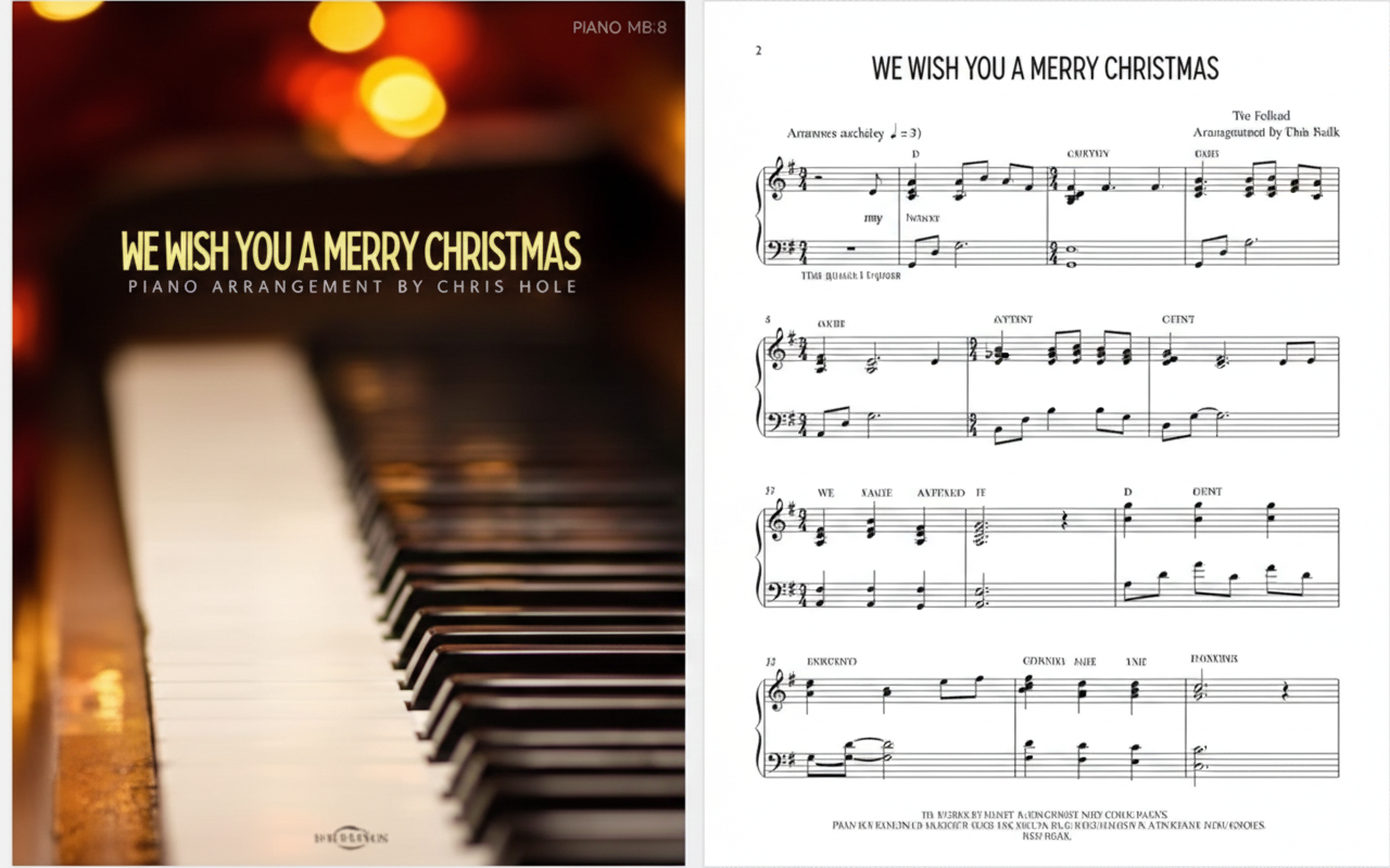we wish a merry christmas sheet music