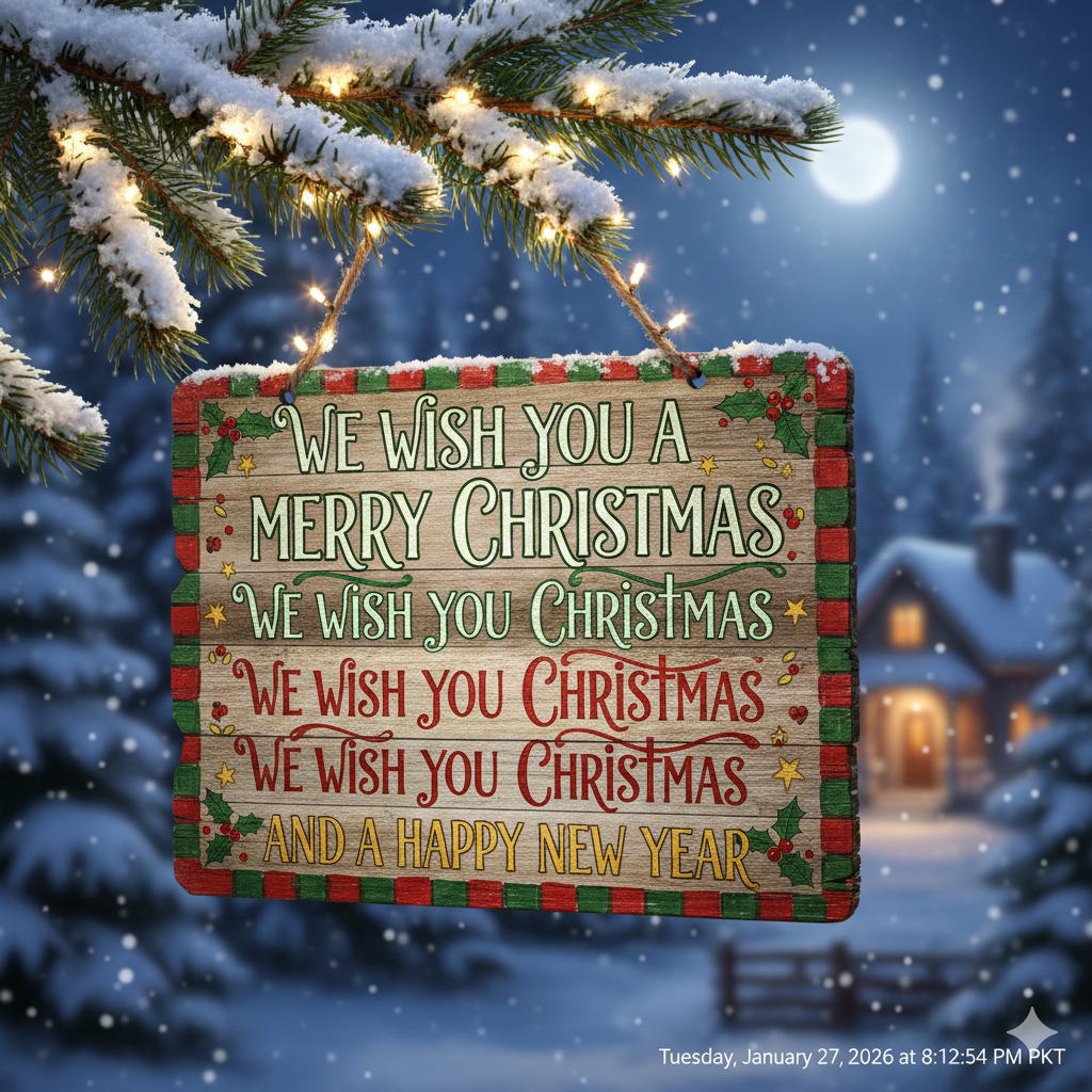 we wish a merry christmas lyrics